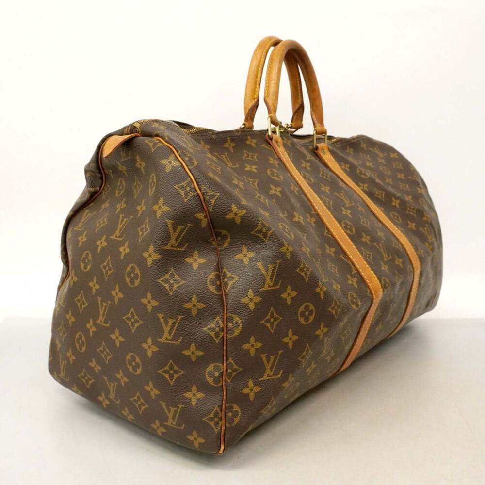 LOUIS VUITTON Brown Monogram Keepall 55 Boston Bag - Picture 2 of 14